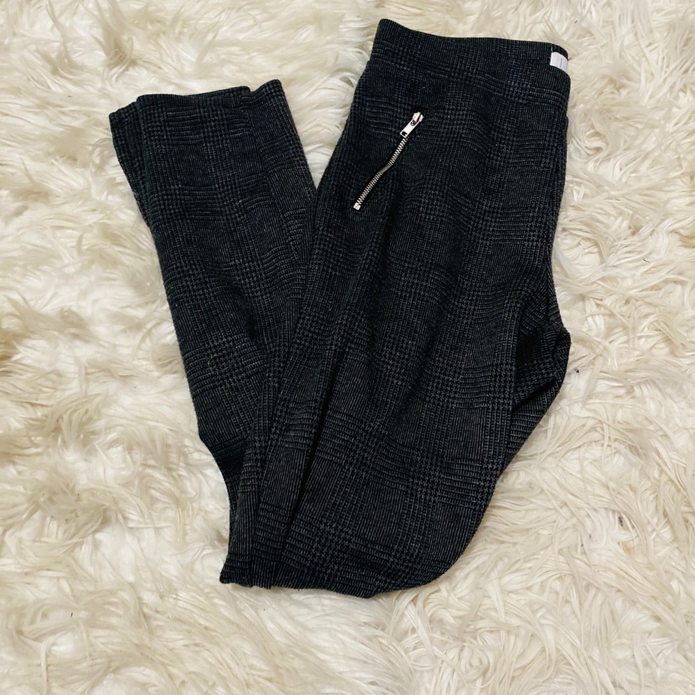 Plaid skinny pants